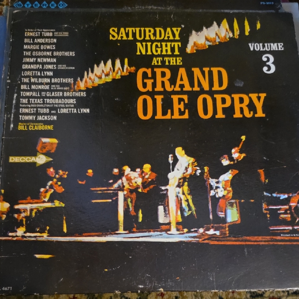 Saturday Night at the Grand Ole Opry Vinyl Record